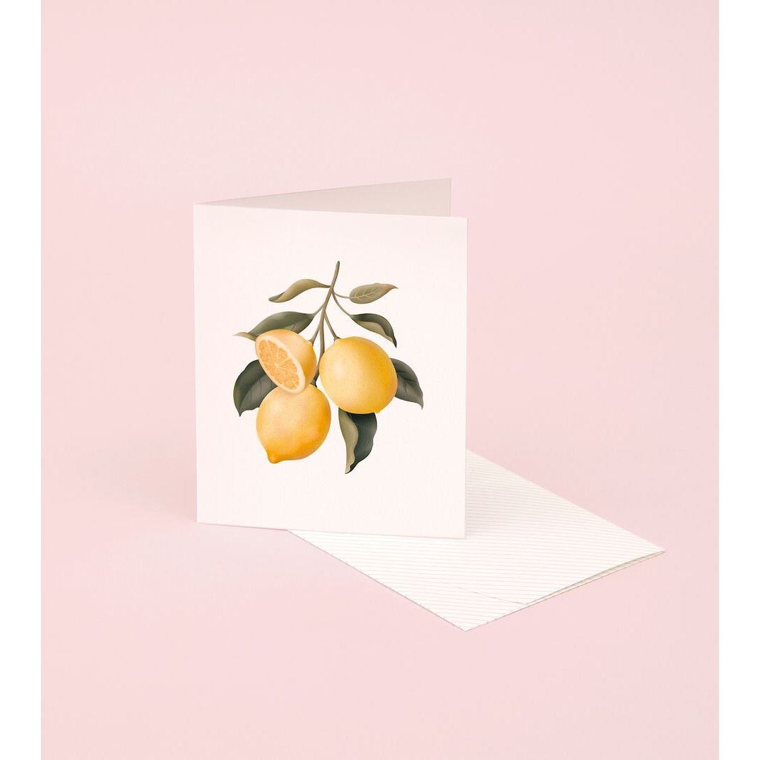 Lemon Scented Card – ephemera: invitations | stationery | gifts